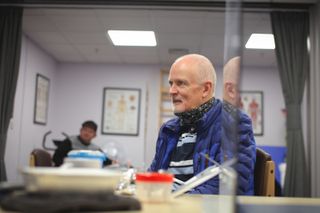 Member of Second Chance in learning room.